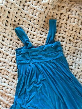 Teal Sleeveless Maxi Dress